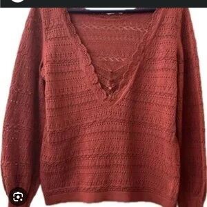 Sezane Brandy Jumper Rosewood - Size M